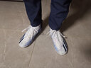 WEJIESS高帮足球鞋男女TF碎钉成人青少年学生儿童比赛人草训练比赛球鞋 白月碎钉 41 【球袜护板鞋袋】 实拍图