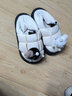 明盛棉拖鞋女包跟冬季棉鞋外穿拖鞋家居室内月子鞋防滑踩屎感厚底保暖 白色小煤球【店长推荐-巨好看】 36-37 适合平时穿35-36 实拍图