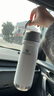 STANLEYstanley304不锈钢真空双层密封折叠吸管保温杯保冷保冰ins男女 白色650ml 实拍图