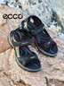 爱步（ECCO）凉鞋女 透气魔术贴百搭耐磨沙滩鞋 越野069563 HL 黑色/灰色06956350034 38 实拍图