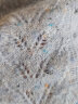 帕罗（PALUOPO）7G保暖山羊绒女士套头绞花圆领嵌花时尚100%山羊绒毛衣ET20167R 天兰彩点 100/M 晒单实拍图