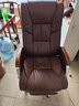 凯联（KAILIAN）真皮老板椅可躺牛皮大班椅子商务电脑椅书房家用舒适久坐办公座椅 【店长推荐】黄棕色+搁脚 纳帕皮＋按摩 实拍图