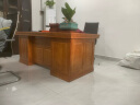 如澜实木办公桌老板桌总裁桌椅组合新中式大班台电脑桌家用写字书桌 39#1.8米桌(升级款) 晒单实拍图