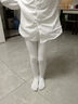 艾舞戈儿童保暖舞蹈袜白色考级练功袜打底外穿连裤袜 900D M码 实拍图