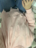 艾珠儿针织连衣裙春季新款温柔系法式毛衣宽松慷懒显瘦吊带套装裙子秋冬 粉色麻花+杏色针织裙 均码（建议80-140斤） 实拍图