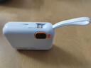 充电宝100W超级快充20000毫安时大容量自带线超薄迷你小巧可爱可登机苹果PD快充安卓通用移动电源 象牙白【自带双线-100W快充】顶配版提速900% 适用苹果安卓小米OPPO一加VIVO等 实拍图