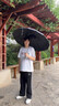 全自动雨伞成人男女双人折叠伞遮阳伞大号商务太阳伞防晒晴雨两用 简约黑【24骨全自动】 加固抗风/防晒/晴雨两用 实拍图