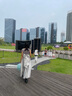 衣诺坊儿童礼服女童长裙演出服主持人表演舞蹈裙 灰色：缎摆长裙 150cm 实拍图
