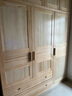 顾虎中式全实木大衣柜三门平开纯松木儿童衣橱带抽屉卧室家具厂家直销 环保水性漆 180宽衣柜+60高顶柜 实拍图