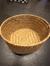 桂岐天然海草编织收纳筐厨房姜蒜收纳篮圆形侘寂风玄关桌面杂物储物筐 海草编织筐【16*6.5】 实拍图