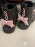 斯纳菲儿童马丁靴秋冬女童加绒马丁棉靴中大童时尚保暖舒适短靴黑/粉33 实拍图