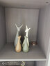 恒瓷美 北欧现代家居创意陶瓷装饰品小摆件客厅装饰酒柜电视柜玄关摆设 一家四口鹿（雅光） 实拍图