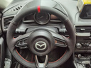 奥迈尔马自达真皮手缝方向盘套昂克赛拉阿特兹CX-5/CX-4马3马6汽车把套 黑皮红线两侧打孔 实拍图