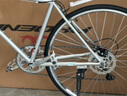凤凰（Phoenix）公路自行车男女成人禧玛诺变速复古青少年学生平把公路赛车FR202 钢架700C-禧玛诺7速-电镀银哑光 700C【建议身高160-190CM】 实拍图
