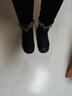 莱然雪地靴牛皮女靴子厚底加绒毛毛靴东北棉靴百搭短靴2025冬季新款潮 黑色 37 实拍图