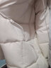 素羽轻罗羽绒服女中长款冬2025年新款韩版加厚宽松面包服学生外套上衣女装 米白色 S 实拍图