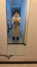 鸭鸭（YAYA）王一博同款冰壳系列羽绒服女过膝长款冬新款反季极寒加厚加长外套 燕麦色 S 实拍图