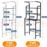 宣室堂 卫生间置物架 浴室马桶架 免打孔收纳架 洗手间收纳用品 加强款-马桶架三层（白色） 实拍图