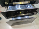 YueYingHua日本樱花消毒柜家用嵌入式大容量高温紫外线消毒烘干臭氧保洁存储碗柜304不锈钢碗架 110升黑色三层面板600*600 实拍图
