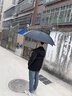 Euro SCHIRM EBERHARD GOBEL德国风暴伞 一甩即干 轻量加固加厚防风男士晴雨两用长柄伞 W208 蓝色 实拍图