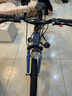 凤凰山地自行车男女变速山地车碟刹青少年儿童自行车学生单车 星际 蓝灰【铝架】21速+后座车灯+三刀 22寸【适合130-170cm】 实拍图