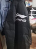 李宁（LI-NING）羽绒服男中长款运动服男女冬季新款连帽保暖防风加厚过膝羽绒服 标准黑-羽绒服(可拆卸帽) L 实拍图
