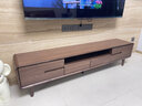富凯上诺实木电视柜客厅家用茶几小型现代简约新中式胡桃色卧室电视机柜 【实木胡桃色】茶几120CM 实拍图