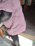 鸭鸭（YAYA） 中年妈妈羽绒服女新款中长款冬装连帽加厚中老年人保暖棉袄外套 DYXD6B0080梦幻紫 185/4XL 实拍图