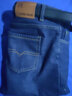 啄木鸟2026新款牛仔裤男春秋季休闲弹力男士宽松直筒百搭长裤子男装 009黑灰加绒+009蓝灰加绒 34 实拍图