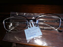 明业超轻纯钛半框近视眼镜框女款时尚显年轻气质光学镜架可配度数成品 浅紫色 单镜框(含镜片模板) 实拍图