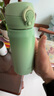 膳魔师（THERMOS）保温杯大容量水杯儿童男女士情侣不锈钢杯子团购生日礼物JNL 316L不锈钢-竹林绿 350ml 实拍图