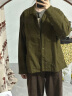 无印良品（MUJI）女式 法兰绒 立领衬衫 棕色 L  晒单实拍图