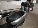 星骑侠光阳racing X150铝合金尾箱usr125afr赛艇250后备箱300佛沙350 45L熊猫大师黑尾箱+靠+不锈钢 实拍图