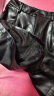 VEGA CHANG黑色皮裤女春2024年新款韩版宽松显瘦高腰五分裤阔腿裤 黑色 M 晒单实拍图
