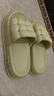 利达妮（TZLDN）踩屎感拖鞋女夏季外穿情侣室内家居家浴室防滑防臭学生厚底凉拖男 绿色 36-37 (适合35-36码) 实拍图
