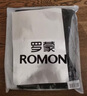 罗蒙（ROMON）休闲裤男宽松秋冬季裤子男士商务中青年职业西装裤男裤 黑色 34 实拍图