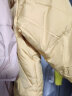 棉花堂童装儿童羽丝羽绒棉服秋冬新款男童女童衣服宝宝加厚外套s 黄色 110cm 实拍图