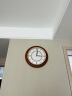丽声（RHYTHM）木制静音挂钟欧式创意钟表客厅表挂墙卧室39.5cm时钟cmg272nr06 实拍图