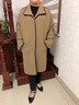 啄木鸟（TUCANO）妈妈冬装外套女洋气双面呢子大衣2024秋冬新款中老年女装毛呢外套 卡其色 2XL （建议130-145斤） 实拍图