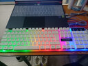 蝰蛇机械手感键盘游戏背光发光鼠标耳机套装lol吃鸡悬浮家用有线办公网吧外设电脑笔记本USB外接键鼠 【单个键盘】K4白色彩虹背光 实拍图