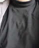 真维斯（JEANSWEST）长袖t恤男装秋冬季款保暖内搭打底衫双面加绒纯色男士长袖上衣服 低领 黑色 纯色 3XL 【内搭打底】 实拍图