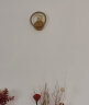 BERRUAN现代简约走廊灯客厅楼梯温馨背景壁极简卧室床头LED网红壁灯墙灯 金色圆形小鹿右三色 实拍图