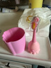 小章鱼儿童牙刷含氟防蛀软毛宝宝乳牙训练2-6岁C07B粉+漱口杯 实拍图