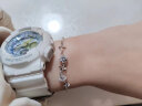 中国黄金（CHINA GOLD）S925银四叶草银手链女银饰手饰七夕情人节生日礼物送女友老婆妈妈 四叶草银手链 实拍图