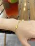 中国黄金（CHINA GOLD）四叶草黄金手链女款2026新款足金转运珠双11礼物情人节礼物送女友 四叶草手链 约2.25g 情人节礼盒 实拍图