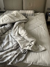 MUJI 柔软洗棉被套套装 枕套套装 床上用品三/四件套纯棉学生宿舍床单 灰色大格纹 加大双人用适用1.8米床 床单款 被套220*240cm 实拍图
