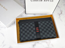 Cohnim kevin奢侈品男士手包手拿拉链男包手抓长钱包送男友老公生日礼物实用 c211格子纹【就近仓发货】 实拍图