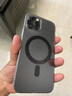 宝茹（BAORU） 苹果手机壳透明磁吸镜头全包软边气囊防摔强磁高透手机套保护套男女款 magsafe晶钻磨砂【透黑色】 iphone 12/12pro 实拍图