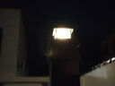 林爵（LINJUE）太阳能庭院柱头灯别墅农村大门口室外围墙围栏户外防水景观LED灯 太阳能黑色50CM适用70-90CM柱子 晒单实拍图