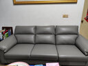 芝华仕（CHEERS）宜居布沙发现代简约科技布艺带妃位中大户型客厅家用芝华士6301 浅灰色生态云皮2.47m三人位 年前发货（地址详询客服） 实拍图